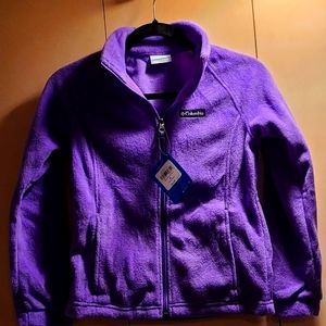 Columbia Purple Youth Fleece Jacket Medium NWT